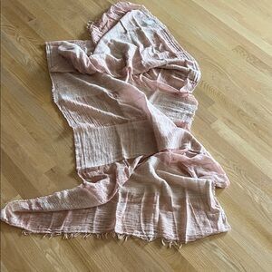 Eileen Fisher Blush Textured Scarf 29”x79”